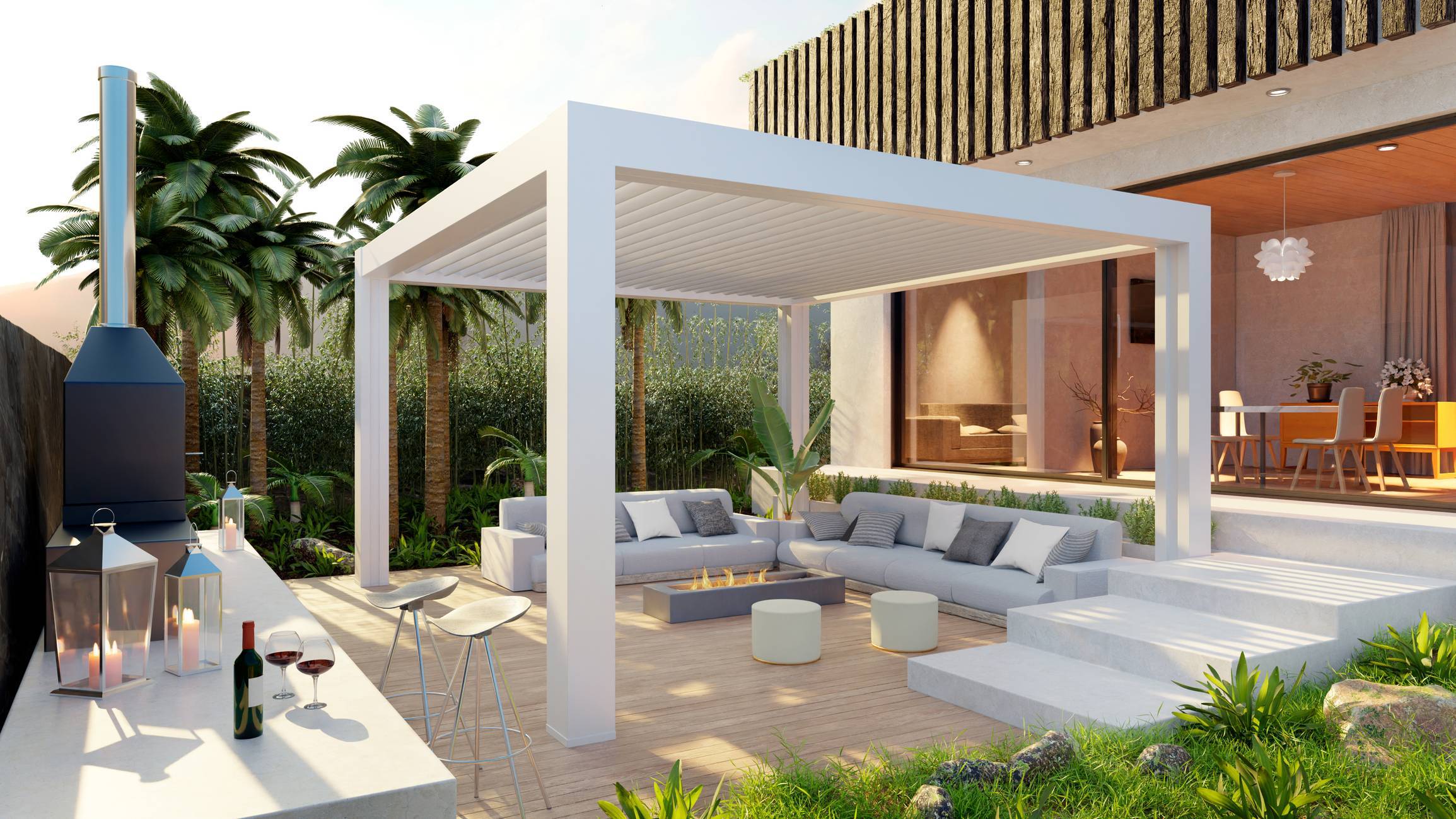 pergola en aluminium
