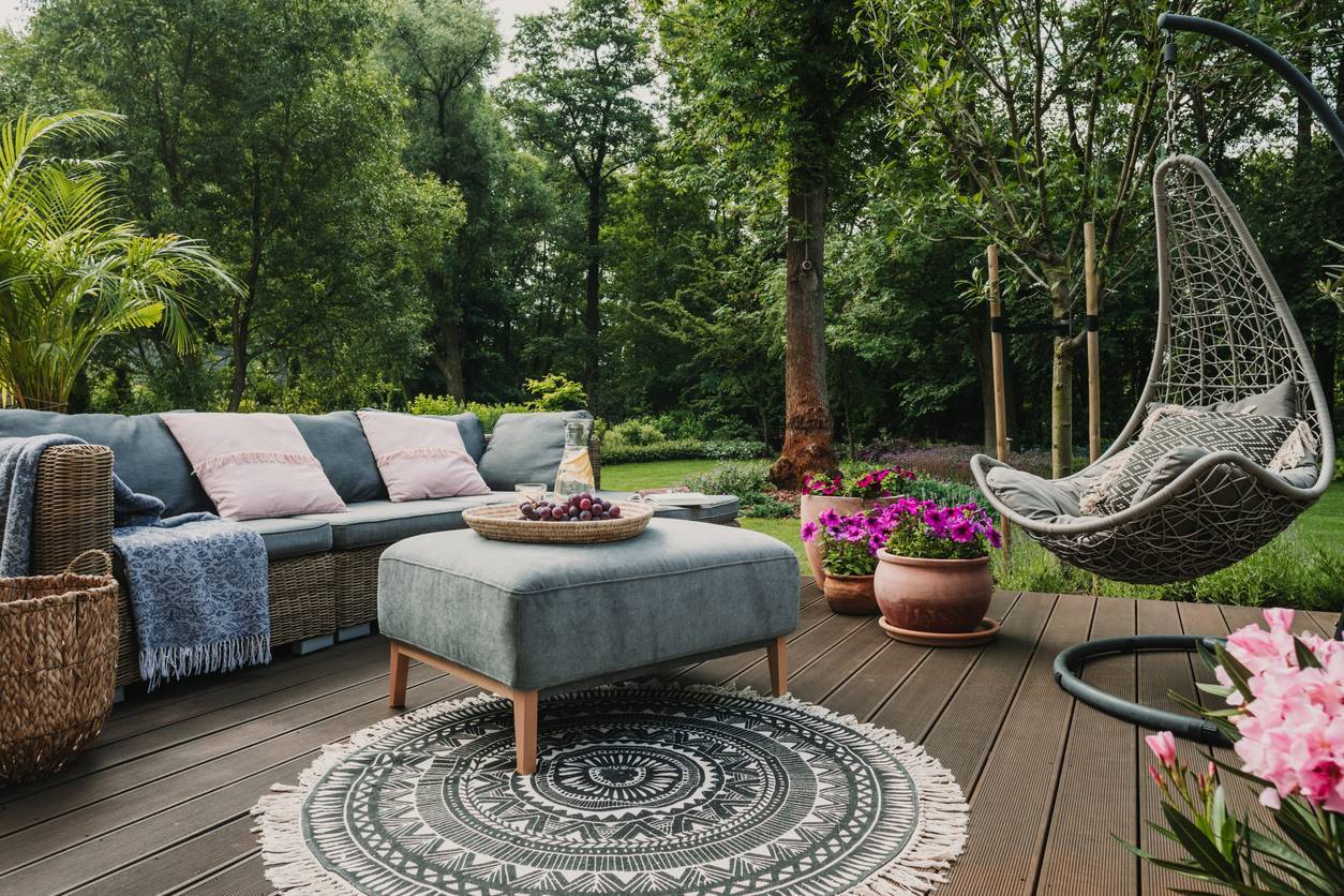 un jardin bien aménagé façon nature